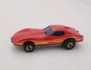 Hot Wheels 1975 Corvette Stingray Red Diecast Blackwalls Gold 1:64 Ones - Picture 1 of 8