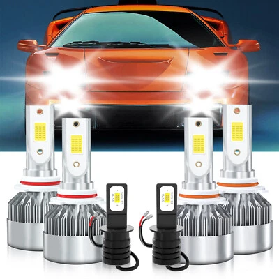 6x faros LED de haz alto bajo bombillas antiniebla para Lamborghini Diablo 1999-2001 Foto 1 de 4