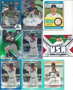 CLEVELAND GUARDIANS 100+ RC LOT AUTO + RELIC + SP - NAYLOR KWAN BURGOS GIMINEZ - Picture 1 of 12