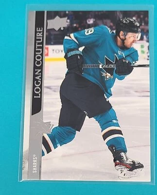 2020-21 Upper Deck #397 Logan Couture San Jose Sharks HOCKEY Card K9 - Image 1 of 2