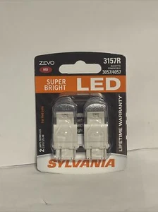 Sylvania Zevo 3057R 3157R 4057R Red LED Bright Interior Exterior Bulb Set. New - Foto 1 di 2