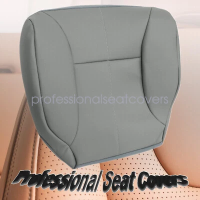 Se adapta a 98-02 Dodge Ram 1500 2500 3500 parte inferior del conductor cubierta de asiento de cuero gris niebla Foto 1 de 4