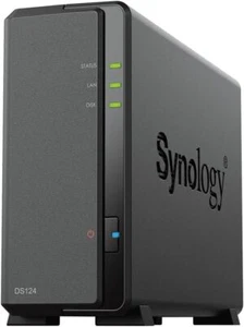 Synology DS124 NAS 1bay DiskStation Realtek RTD1619B 1GB DDR4 Retail - Afbeelding 1 van 2