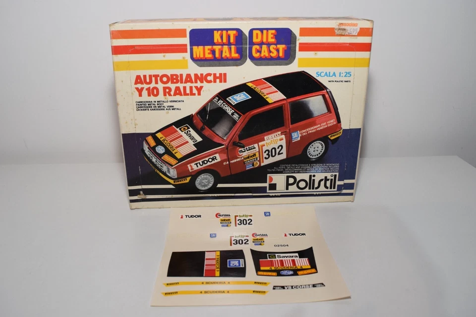 B17 1:25 POLISTIL 02504 2504 AUTOBIANCHI Y10 Y-10 RALLY SCATOLA VUOTA ORIGINA... - Immagine 1 di 4