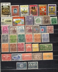HONDURAS. COLLECTION BUILDER OF 38 ALL DIFFERENT STAMPS. VINTAGE TO MODERN ERA. - Picture 1 of 1