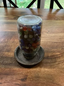 vintage jar of marbles - Picture 1 of 5