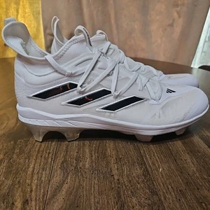 ID1668 Men’s 11.5 adidas Adizero Afterburner 9 NWV TPU 'White Black Iridescent' - Picture 1 of 11