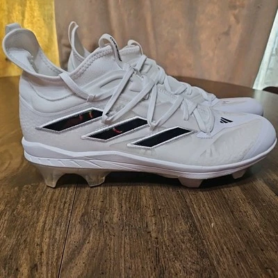 ID1668 11.5 Adidas Adizero Afterburner 9 Novo com etiquetas TPU 'Branco Preto Iridescente' - Imagem 1 de 4