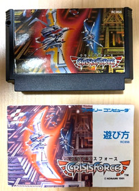 FC Crisis Force Konami RC856 with Manual Nintendo Famicom Tested & Working Japan