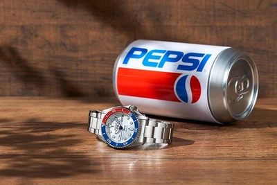 Seiko 5 Sports x Pepsi Limited Edition - SRPL99 - Seiko Pepsi Silver Brand New! - Image 1 of 4