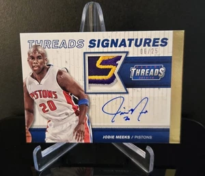 #'ed/25 AUTO RPA 🔥 JODIE MEEKS RC 2014-15 Panini Threads Signatures Rookie #31 - Picture 1 of 2