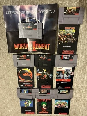 Super Nintendo SNES Original OEM Authentic *Pick Your Game* Cart + Manual - Image 1 of 3