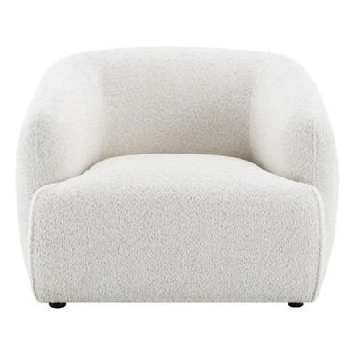 Silla ACME Lucifer en chenilla blanca y negra brillante Foto 1 de 4