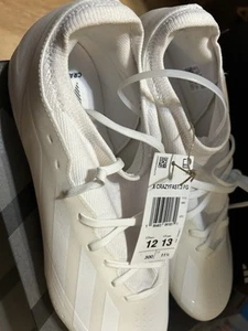 Botín de fútbol Adidas X CrazyFast .3 Fg blanco para hombre talla 12 - Imagen 1 de 9