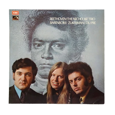 BEETHOVEN - ARCHDUKE TRIO ASD 2572 Vinyl  LP Barenboim Jacqueline Du Pre, EMI EX - Image 1 of 4