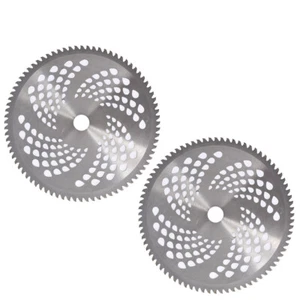 Replace 80T x 10" For Cutter Trimmer Weed Eater Carbide Tip Brush Blades 2 Pack - Picture 1 of 10