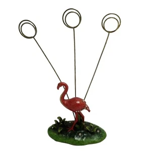 Vintage Flamingo Rhinestone Note Stand Desk Top Note Photo Display 1950 - Picture 1 of 11