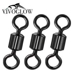 Rolling Swivel Round Eye, Fishing Swivel Black Nickel Coated - Picture 1 of 11