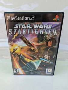 Star Wars Starfighter Black Label Sony PlayStation 2 PS2 Game works - Foto 1 di 2