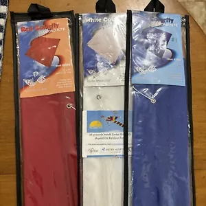 3 In the Breeze Colorfly 30" Diamond Kite’s Blue Red And White - Picture 1 of 5