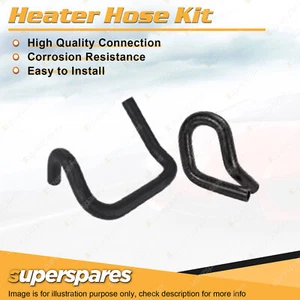 Heater Hose Set for Ford Fairlane Fairmont Falcon BA BF 4.0L w/o T-Piece - Picture 1 of 2