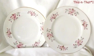 Vintage China Dessert Plates Cherry Blossom Poland Cmielo Pattern Floral - Picture 1 of 3