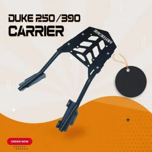 "REAR CARRIER WITH PLATE, BLACK" FIT FOR KTM DUKE 250 & 390 - Picture 1 of 7