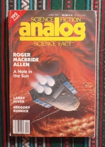 Analog Science Fiction/Science Fact(Astounding) Magazine April 1987 Like New - Picture 1 of 1