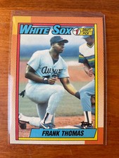 1990 Topps Frank Thomas Rare Partial Blackless Error Pack Fresh, Similar to NNOF