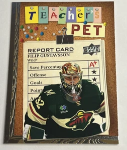 Filip Gustavsson 2023-24 Upper Deck Series 1 Teachers Pet RC #TP-6 Minnesota - Picture 1 of 2