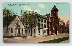 c.1920 YWCA Gebäude Postkarte Cedar Rapids Iowa IA 5th St 3rd Ave Vintage Baylis - Bild 1 von 2