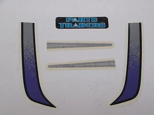 NOS Polaris Nosecone Hood Decals Sticker Set RMK SXS 700 1997 Silver Purple - Picture 1 of 2