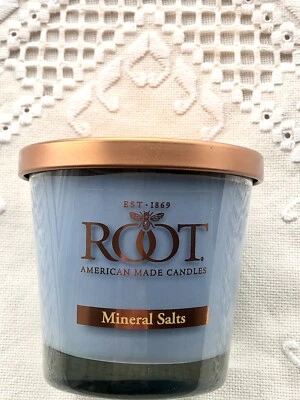 ROOT CANDLE “ Mineral Salts” Small Veriglass Jar Metal Lid *New - Image 1 of 4