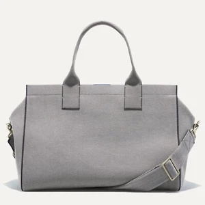 Rothy's The Overnighter Travel Bag Double Zipper Stone Grey NEW MSRP $469 - Picture 1 of 8