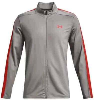 Under Armour Herren Golf Storm Midlayer Full Zip Jacke, grau/orange, NEU