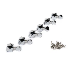 Genuine/OEM FENDER Squier '99-'06 Chrome Affinity Strat Tuners/Keys Set of 6 NEW - Picture 1 of 1