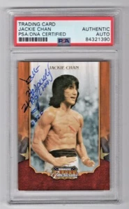 2009 Donruss Americana Jackie Chan Signed Auto Rookie RC Card #1 PSA/DNA - Picture 1 of 2