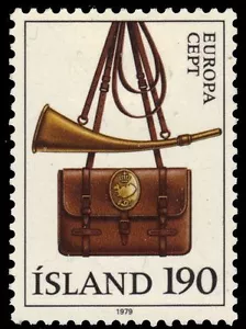 ICELAND 516 (Mi540) - Europa "Communications" Post Horn (pa66459) - Picture 1 of 1