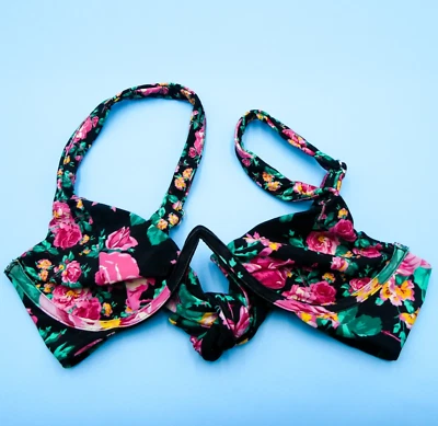 Nuevo Bikini Top Ligero Correa Ancha Floral Pequeño For Love & Lemons Nuevo Foto 1 de 4