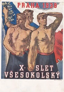 Prag AK 1938 Slet Vsesokolsky Turnfest Sonderstempel Tschechien Ceska 2506049 - Picture 1 of 2