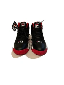 MENS FILA CLASSIC LIMITED EDITION BLACK RED JAMAL MASHBURN MB BASKETBALL SNEAKER - Picture 1 of 4