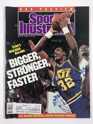 Sports Illustrated Magazine (November 7, 1988)(Karl (Mailman) Malone, Jazz, NBA) - Image 1 of 3