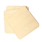 50 Natural Wooden Cup Coasters 5x5cm Heat Resistant Mats for Home & Restaurant