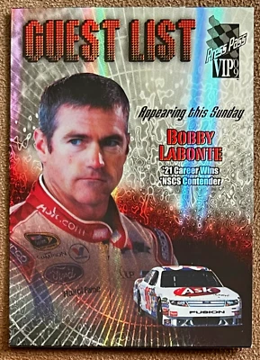 2009 Press Pass VIP Guest List #15 Bobby Labonte NASCAR Racing Holofoil Ford - Image 1 of 2