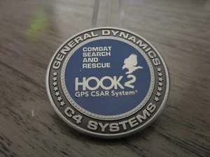 USAF General Dynamics HOOK 2 Combat Search & Rescue C4 Systems Challenge Coin - Bild 1 von 6