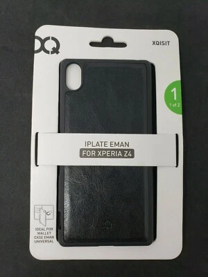 Funda delgada Xqisit iPlate Eman para Sony Xperia Z4 compacta negra cubierta protectora Foto 1 de 4