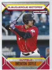 2023 Albuquerque Isotopes (Triple A-Colorado Rockies) Brenton Doyle