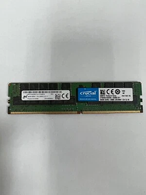 Crucial CT64G4LFQ4266 64GB PC4-2666V ECC Memory RAM - Image 1 of 2