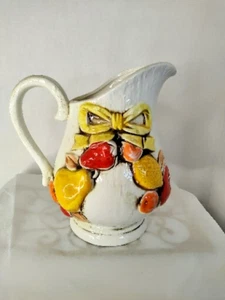 Brocca tovagliolo bianco crema frutta colorata C-8256 - Giappone vintage - Foto 1 di 5