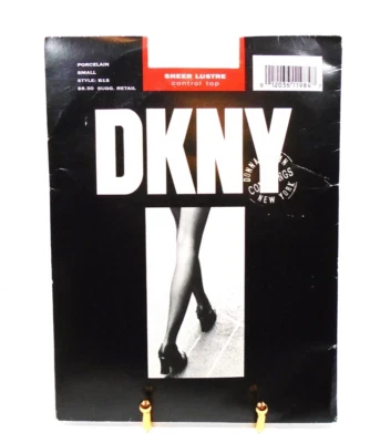 Pantimedias de colección nuevas en paquete DKNY porcelana transparente control brillo pequeñas 1995 Foto 1 de 4